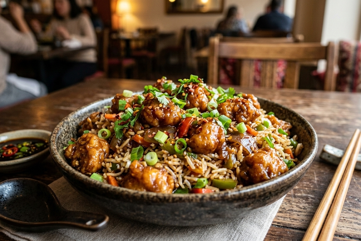 Chicken Manchurian Rice