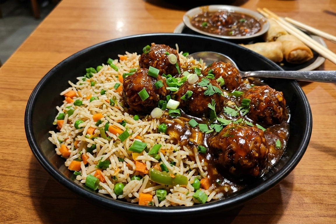 Veg Manchurian Rice